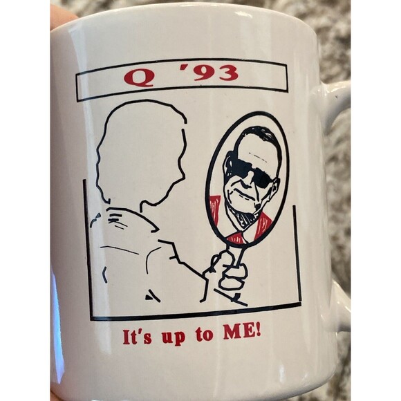 Vintage Knights Of Quality George Bush 1993 It’s Up To Me Coffee Mug Rare Minty - Picture 1 of 4